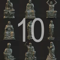 10 Buddist arhat 3d model