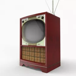 1955 Zenith Flashmatic TV 3d model