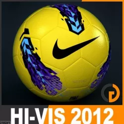 2011 2012 Nike T90 Seitiro Winter Hi-Vis Match Ball 3d model