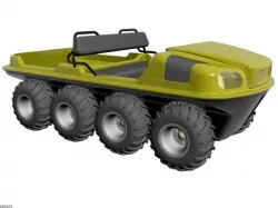 8X8 Amphibious Vehicle  3d model