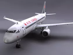 Airbus A320 Air Canada 3d model