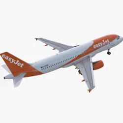Airbus A320 EasyJet Airline Rigged 3d model