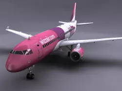 AIrbus A320 Wizzair 3d model