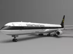 Airbus A340 (UPS) 3d model