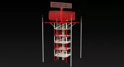Airfield Radar 3d model