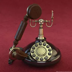 Antique 1920s Telephone 3d model
