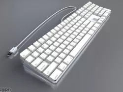Apple-Keyboard 3d model