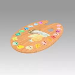 Artist Palette 3d model
