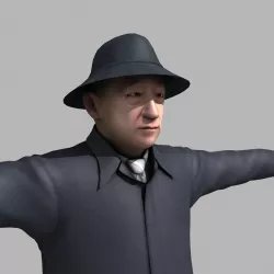 asian man 3d model