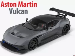 Aston Martin Vulcan 3d model