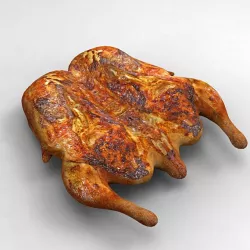 Baked Hen 3d model