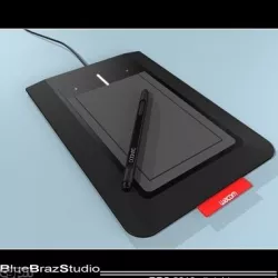 Bamboo Pen  3d model