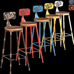 Bar Stool CRAFT 3d model