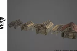 Barn 3d model