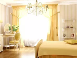 Bedroom in pleasant light colors 3d model