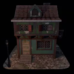 Blacksmith House - Medieval Low-poly 3d model