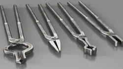 Blacksmith Tongs Set 3d model