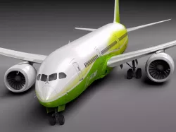 Boeing 787 Dreamliner Green Lemon 3d model