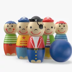 Bowling Pin Toy Pirates 3d model