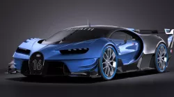 Bugatti Vision Gran Turismo Concept 2015 VRAY 3d model