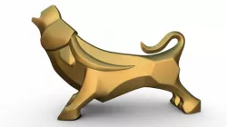 Bull sculpture 3d model