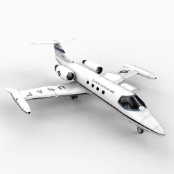 C21A Lear Jet United States Air Force 3d model