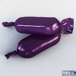 Candy wrapper v 2 3d model