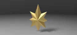 Captain Marvel emblem 3 3d model