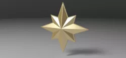 Captain Marvel emblem 3d model
