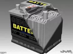 Car Battery   Full Interior 3d model