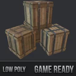 Cargo Crates PBR 3d model