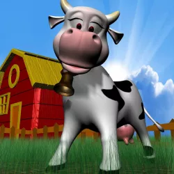 Cartoon Cow Rigged 3d model