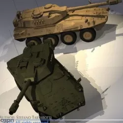 Centauro B1 tank destroyer 3d model