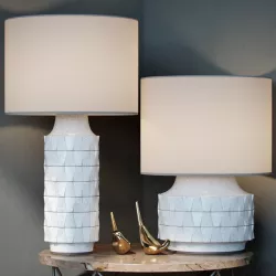 Ceramic Texture Table Lamp - Tall 3d model