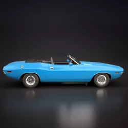 Challenger Convertible 1970 3d model