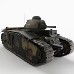 Char B1 3d model