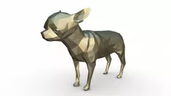 Chihuahua figure 2 3d model