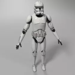 Clone Trooper (Rigged) 3d model