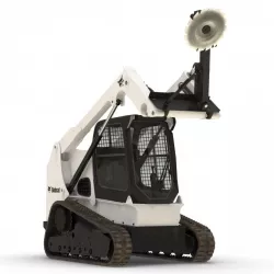 Compact Tracked Loader Bobcat With Brush Saw Rigged 3d model