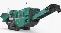 Cone Crusher Machine Dirty 3d model