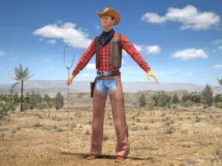 Cowboy 3d model