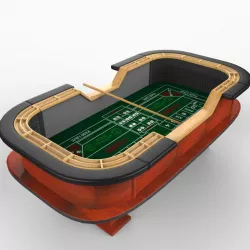 Craps Table 3d model
