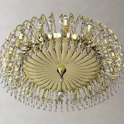 Detailed Antique Chandelier 3d model