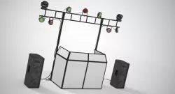 DJ Booth 3d model