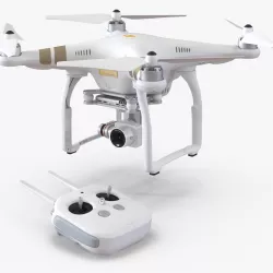 DJI Phantom 3 Professional Quadcopter Rigged 3d model