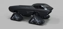 Dodge Deora with Mattracks Suspension tracks 3d model