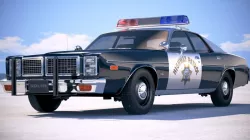 Dodge Monaco Police 1977 3d model