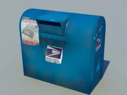Double Mail Box 3d model