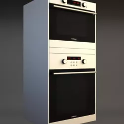 Double Wall Oven 3 3d model