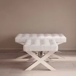 Eichholtz Beekman bench and stool 3d model
